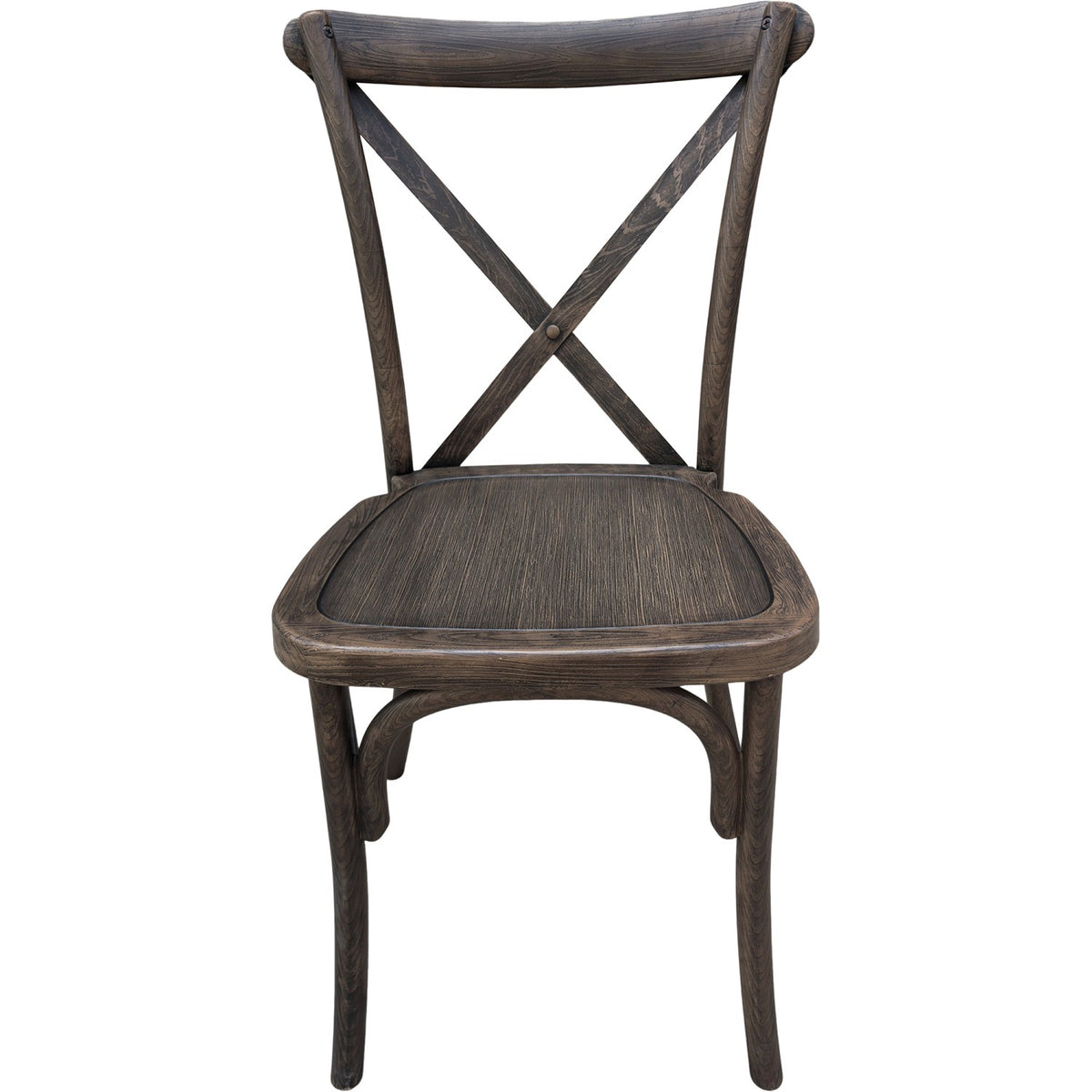 Resin Crossback Chair Dark Brown - AOX522