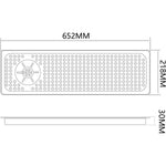 Countertop Stainless Steel Glass Rinser 655×215×30mm - B1210
