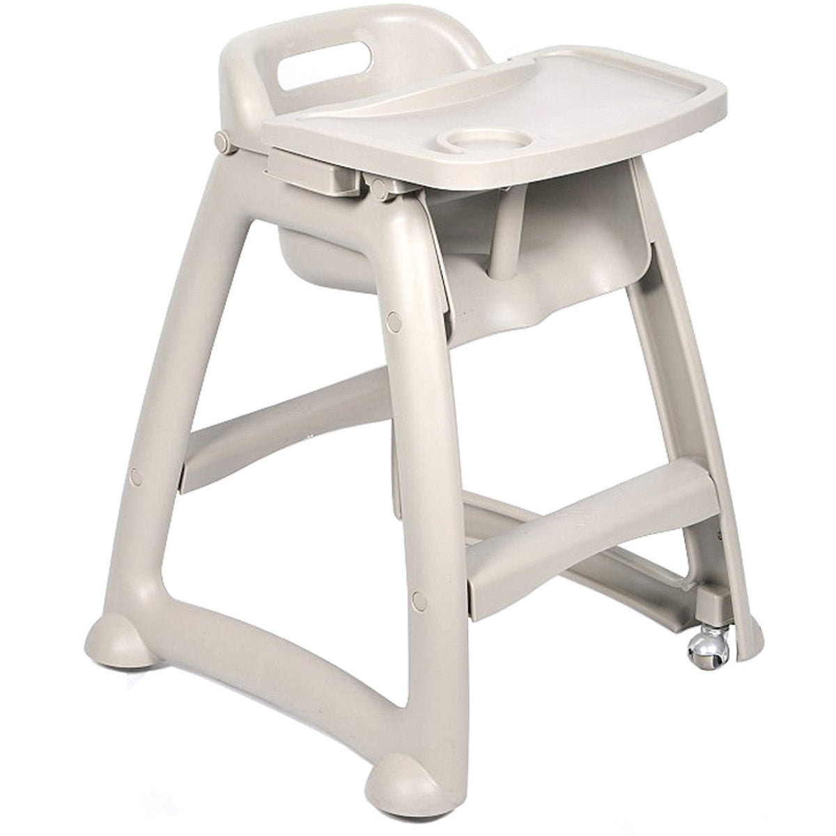 Sturdy Baby High Chair with Tray & Castors Stackable - B9901