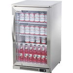 Professional 110L Stainless Steel Single Glass Door Back Bar Cooler | BBC1HS