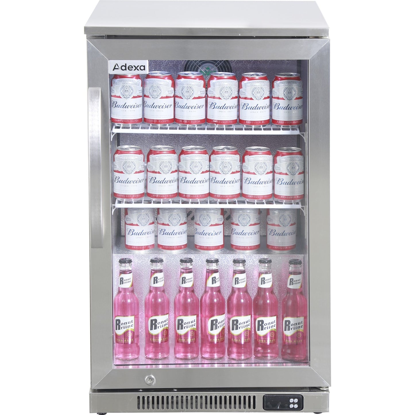 Professional 110L Stainless Steel Single Glass Door Back Bar Cooler | BBC1HS