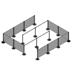 Dark Blue Canvas Barrier Panel Accessory 1430×700mm - BBPCB01DB