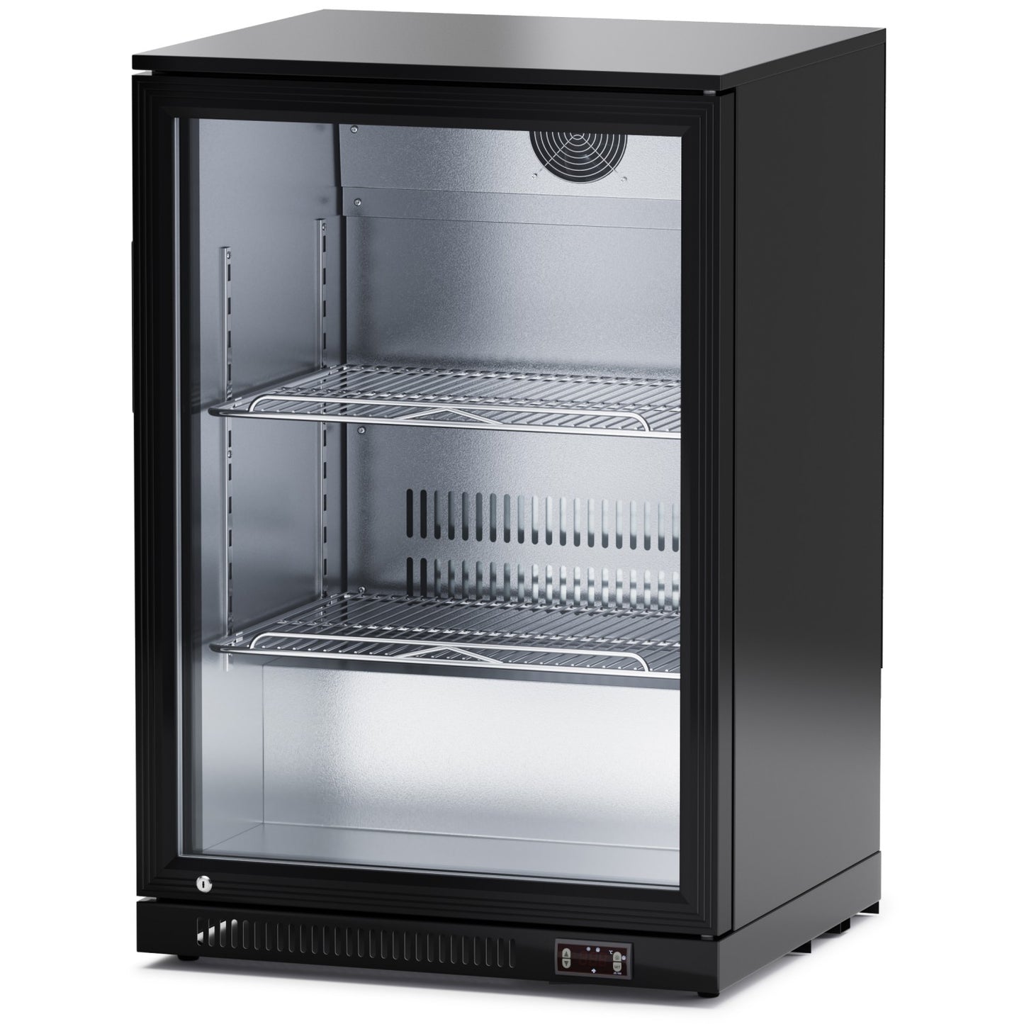 Professional 128L Single Door Undercounter Back Bar Chiller – Black | BC01PP