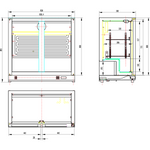 Back bar cooler 2 sliding doors 220 litres Stainless steel - SSBC02PS