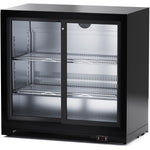 Professional 220L 2 Sliding Glass Door Back Bar Cooler – Black | BC02PS
