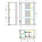 Back bar cooler 3 sliding doors 312 litres Stainless steel - SSBC03PS