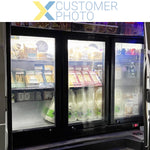 Back bar cooler 3 hinged doors 312 litres Black - BC03PP