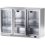 Professional 312L 3 Hinged Glass Door Back Bar Cooler – Stainless Steel | SSBC03PP