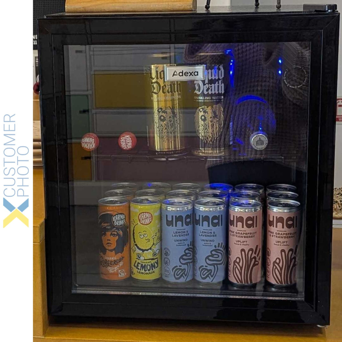 Bottle cooler Glass door 50 litres Black - BC50