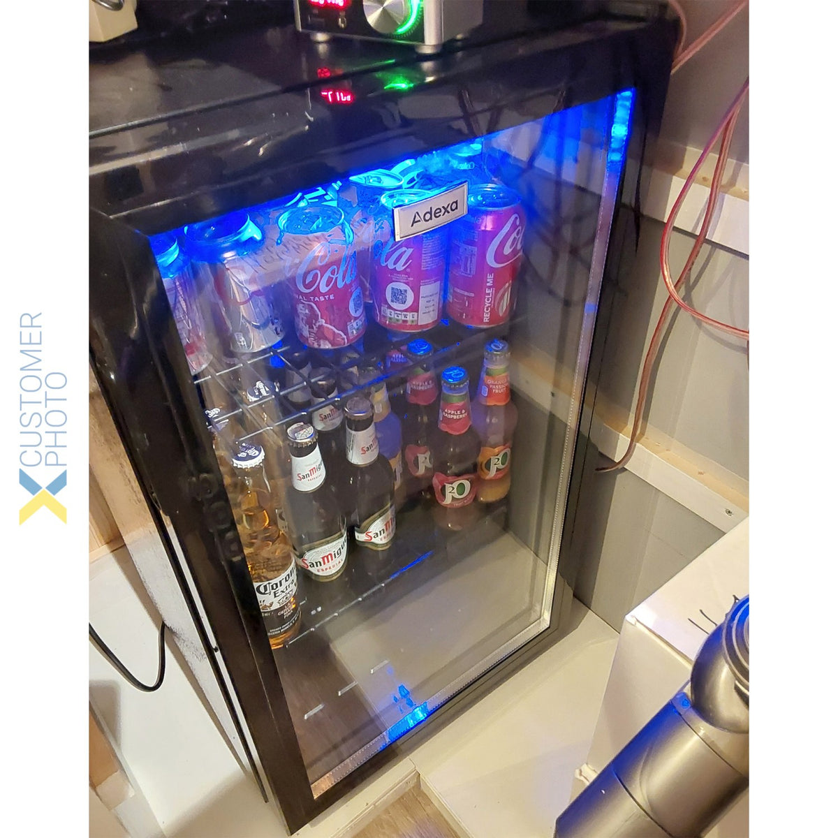 Beer Fridge, Bottle cooler Glass door 98 litres Black - BC98