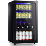 Beer Fridge, Bottle cooler Glass door 98 litres Black - BC98