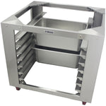 Combi/Convection Oven Base with GN Pan Rack Stainless Steel 7 Layers Mobile with Wheels Fits GN 1/1 Pans - BCF95N