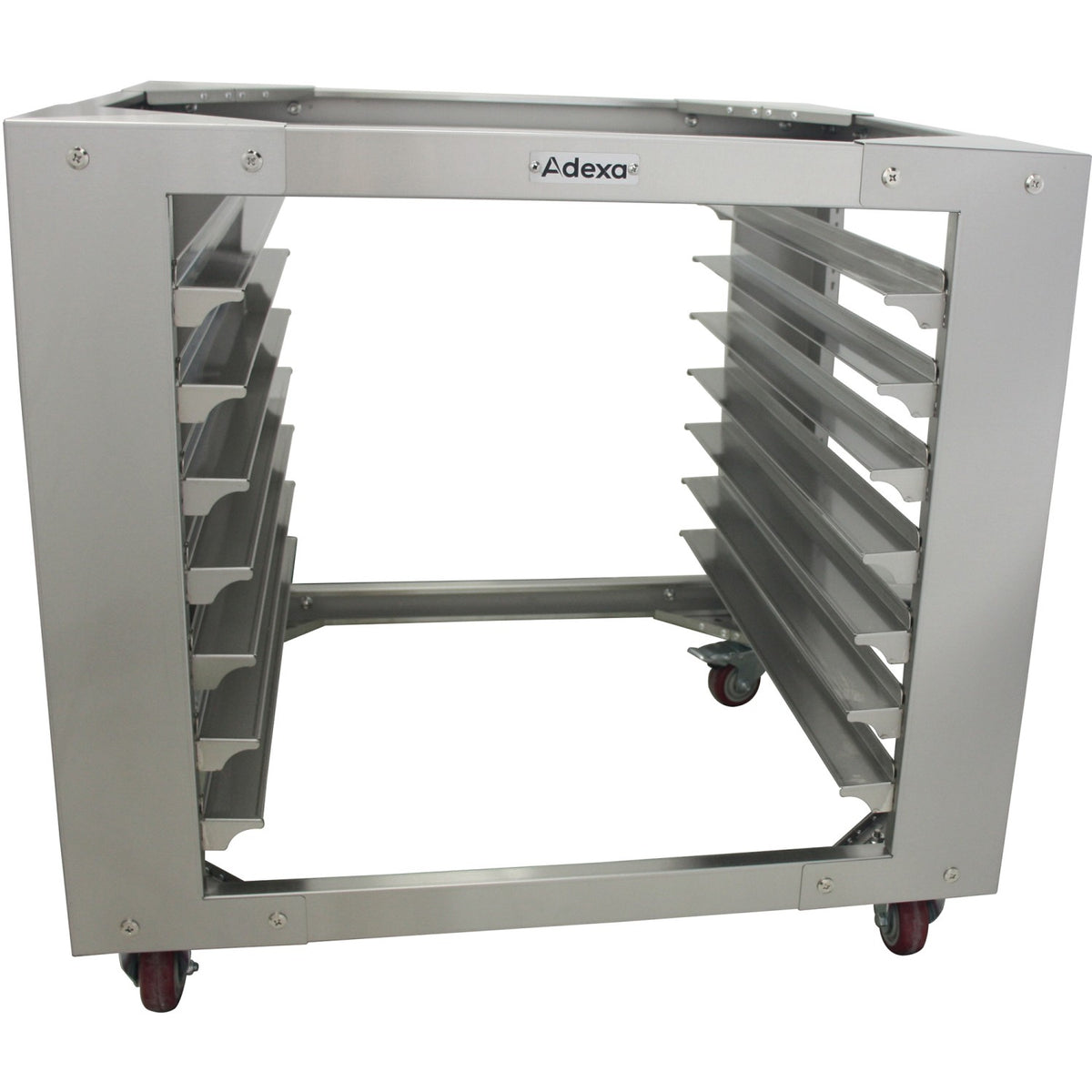 Combi/Convection Oven Base with GN Pan Rack Stainless Steel 7 Layers Mobile with Wheels Fits GN 1/1 Pans - BCF95N