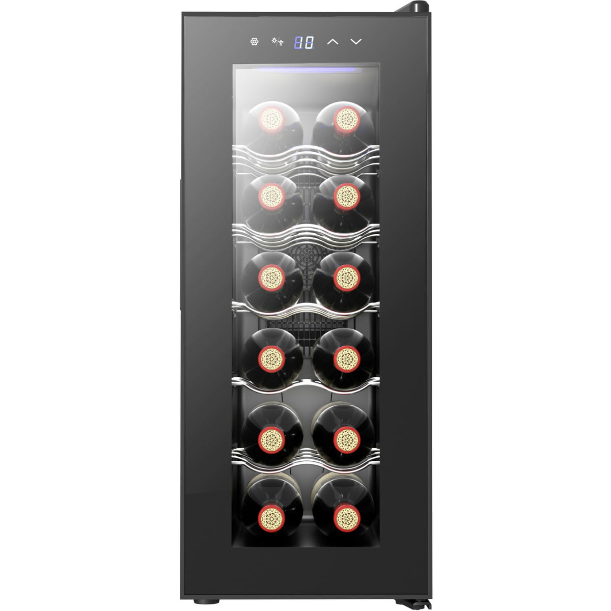 Commercial Wine Cooler Glass Door 12 Bottles 34L 265 x 515 x 645 mm - BCW36A