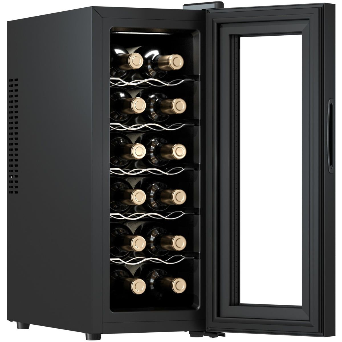 Commercial Wine Cooler Glass Door 12 Bottles 34L 265 x 515 x 645 mm - BCW36A