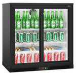 GGM Gastro BKTG220SSN 220L Back Bar Cooler — angled front view