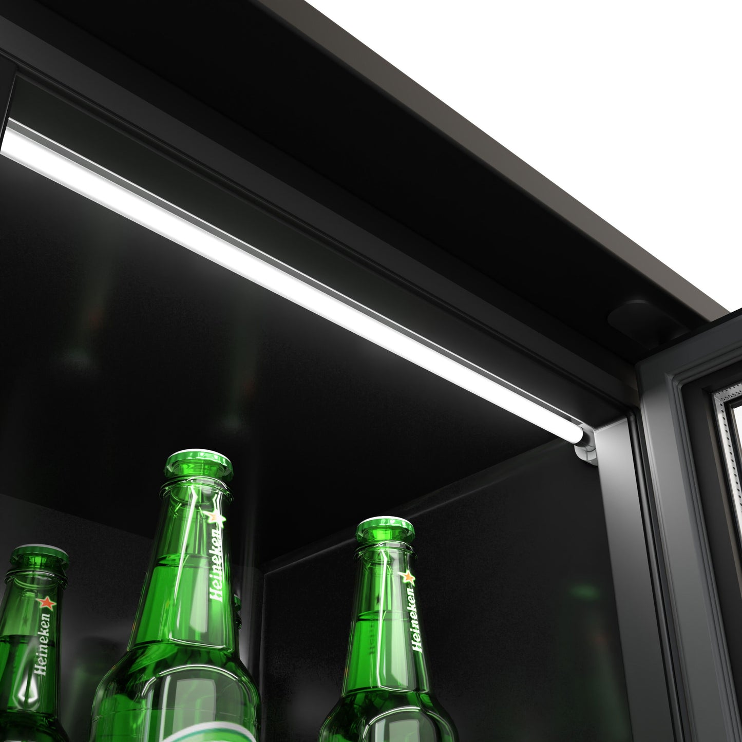 GGM Gastro BKTG320SN-UK 320L Back Bar Cooler — interior LED lighting detail