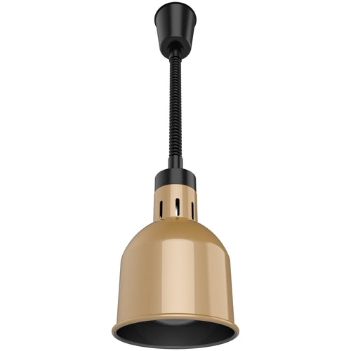 Single Head Hanging Warming Lamp Infrared Food Warmer Ø170×261mm Copper Finish - BL1207