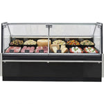 Commercial Open Deli Serve Over Counter Straight Glass Front Height Adjustable Feet 1875x960x1190mm - BLUEL226
