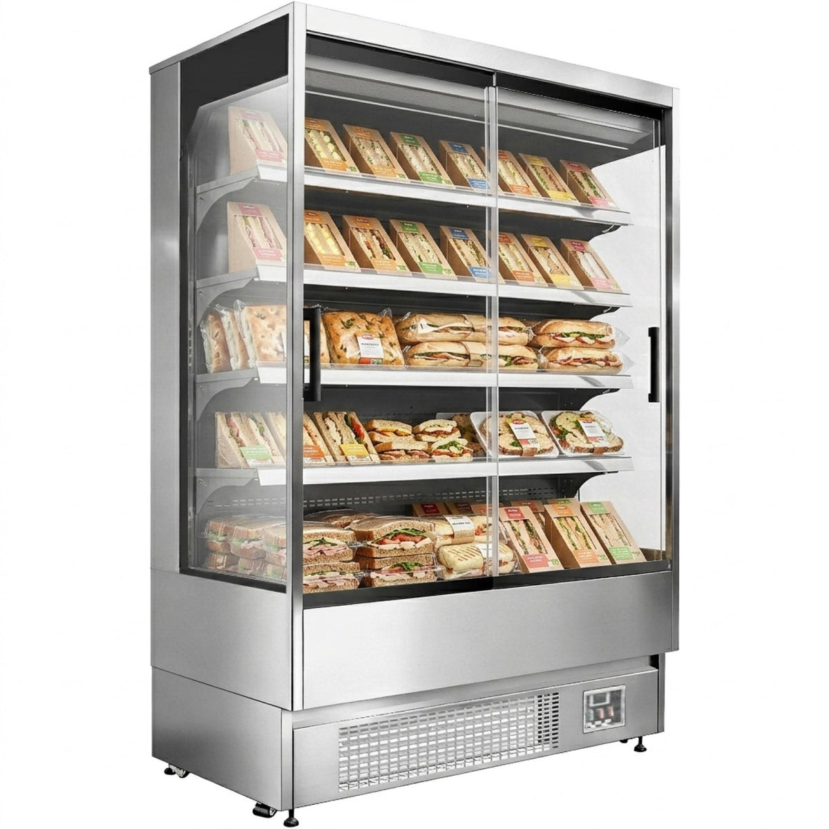 Commercial Multi Deck Display Refrigerator with Stainless Steel Finish 1524x700x2000mm - BLUEL506