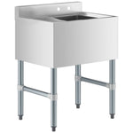 Commercial Sink Stainless steel 1 Bowl Left side Drain board - BS1T24L