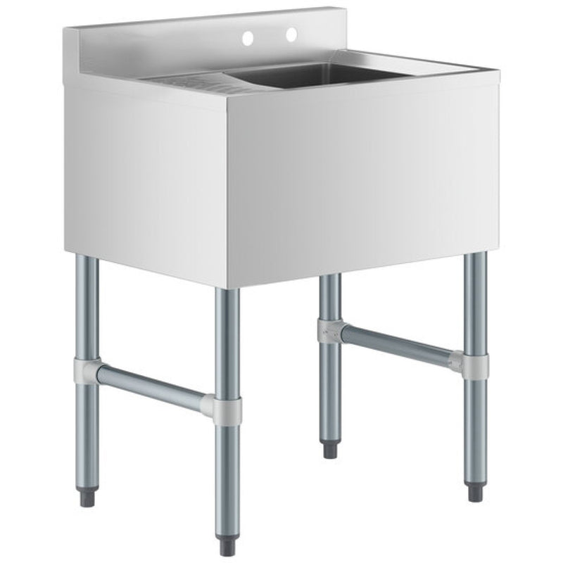 Commercial Sink Stainless steel 1 Bowl Left side Drain board - BS1T24L