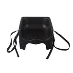 Sturdy Baby Table Booster Seat with Belt Black Stackable - BSB24