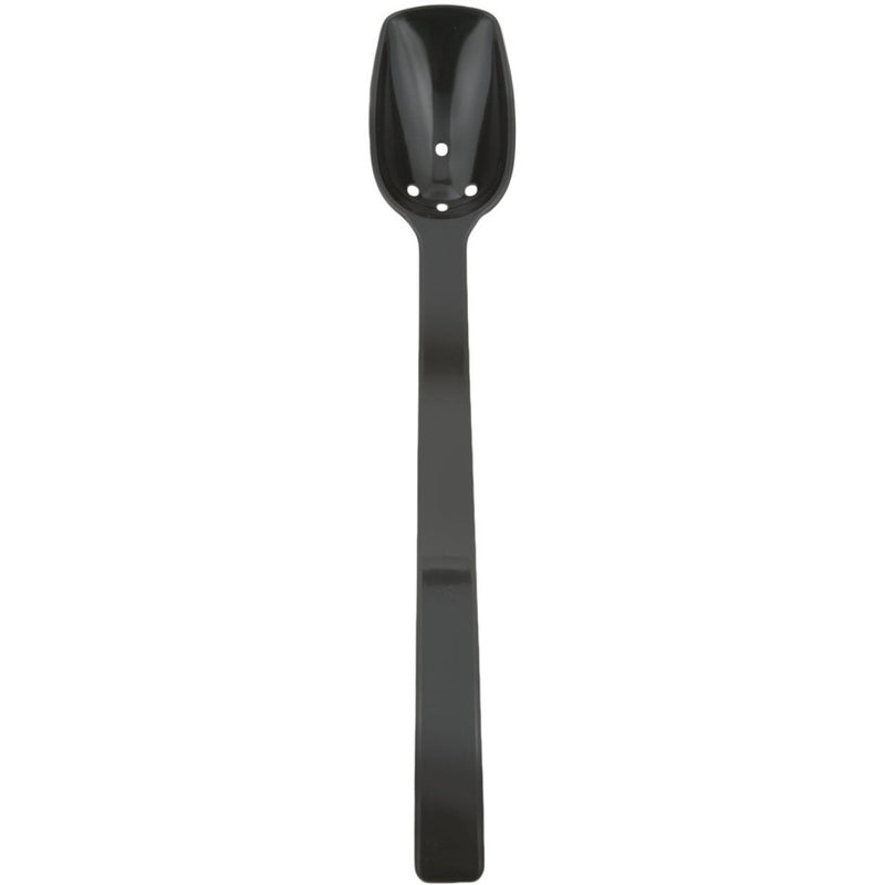 0.75oz Catering Perforated Serving Spoon 10" Handle Black Polycarbonate - BSPC10P