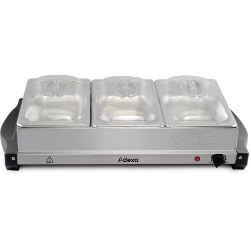 Pan Buffet Server 3x2.5 litre Stainless steel - BSW320