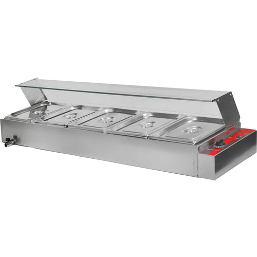 Display Bain Marie Countertop 5xGN1/2 - BT05