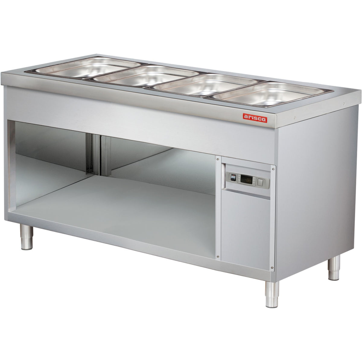 Professional Bain Marie with Open Cupboard 5xGN1/1 - BTEB718FN