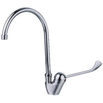 Commercial Single-Lever High Spout Mixer Tap with Extended Handle Chrome - BXF208