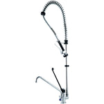 Commercial Deck-Mounted Pre-Rinse Spray Unit with Add-On Faucet & 6" Wall Bracket Chrome - BXF212