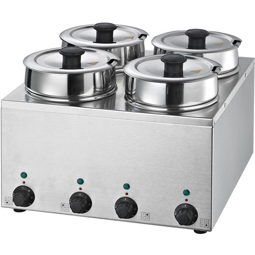 Bain Marie 4 Hot pots 4x3.5 litres - BMP44