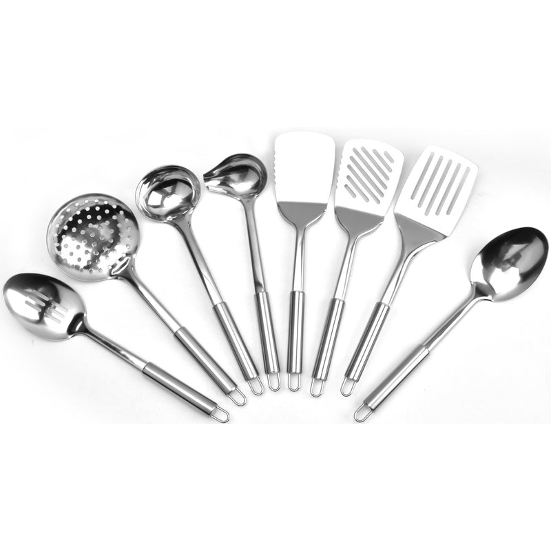 8 Piece Essential Cooking Utensil Kit Stainless Steel - C0066