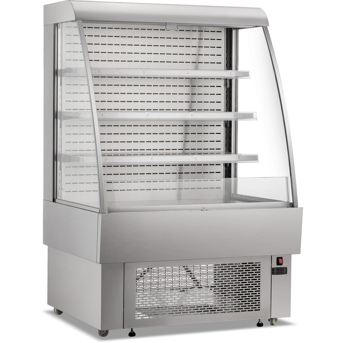 Wall Cabinet Multi Deck Refrigerator Night curtain 380 litres Stainless steel - CF380