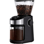 Commercial Flat Burr Coffee Grinder 150W with 240g Bean Hopper Black - CG836B