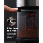Commercial Flat Burr Coffee Grinder 150W with 240g Bean Hopper Black - CG836B