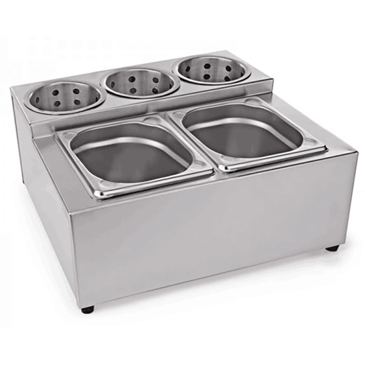 Commercial Condiment & Cutlery Holder including pans - CH002