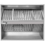 Commercial Island Canopy Hood with Stainless Steel Baffle Filters 2000 x 1300 x 350mm - CH20200S