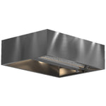 Commercial Island Canopy Hood with Stainless Steel Baffle Filters 1500 x 1300 x 350mm - CH20150S