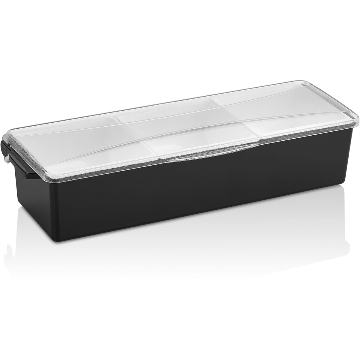Garnish Tray / Condiment Dispenser with Lid 3 compartments - CHA004