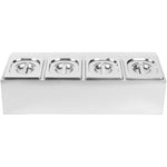 Commercial Condiment Holder including 4xGN1/6-100mm pans & lids - CHD04A