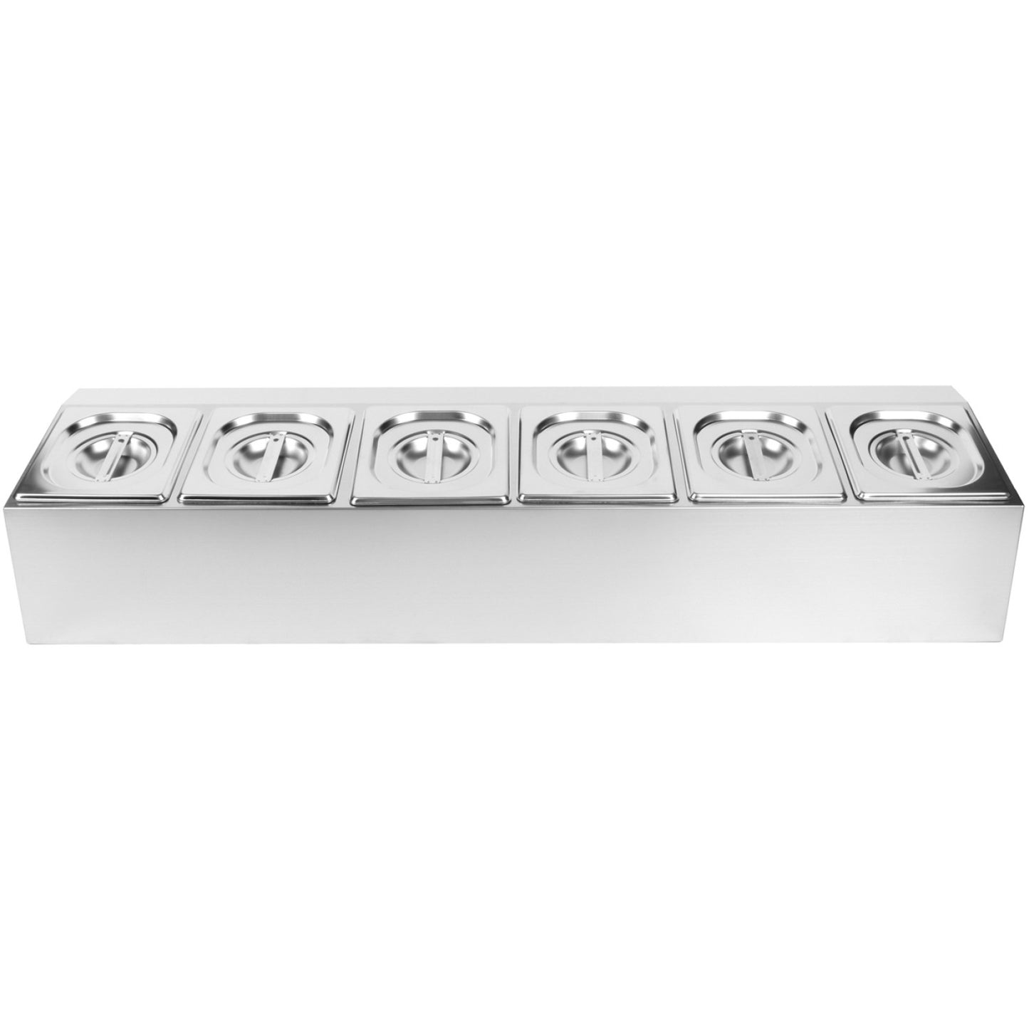 Commercial Condiment Holder including 6xGN1/6-100mm pans & Lids - CHD06A