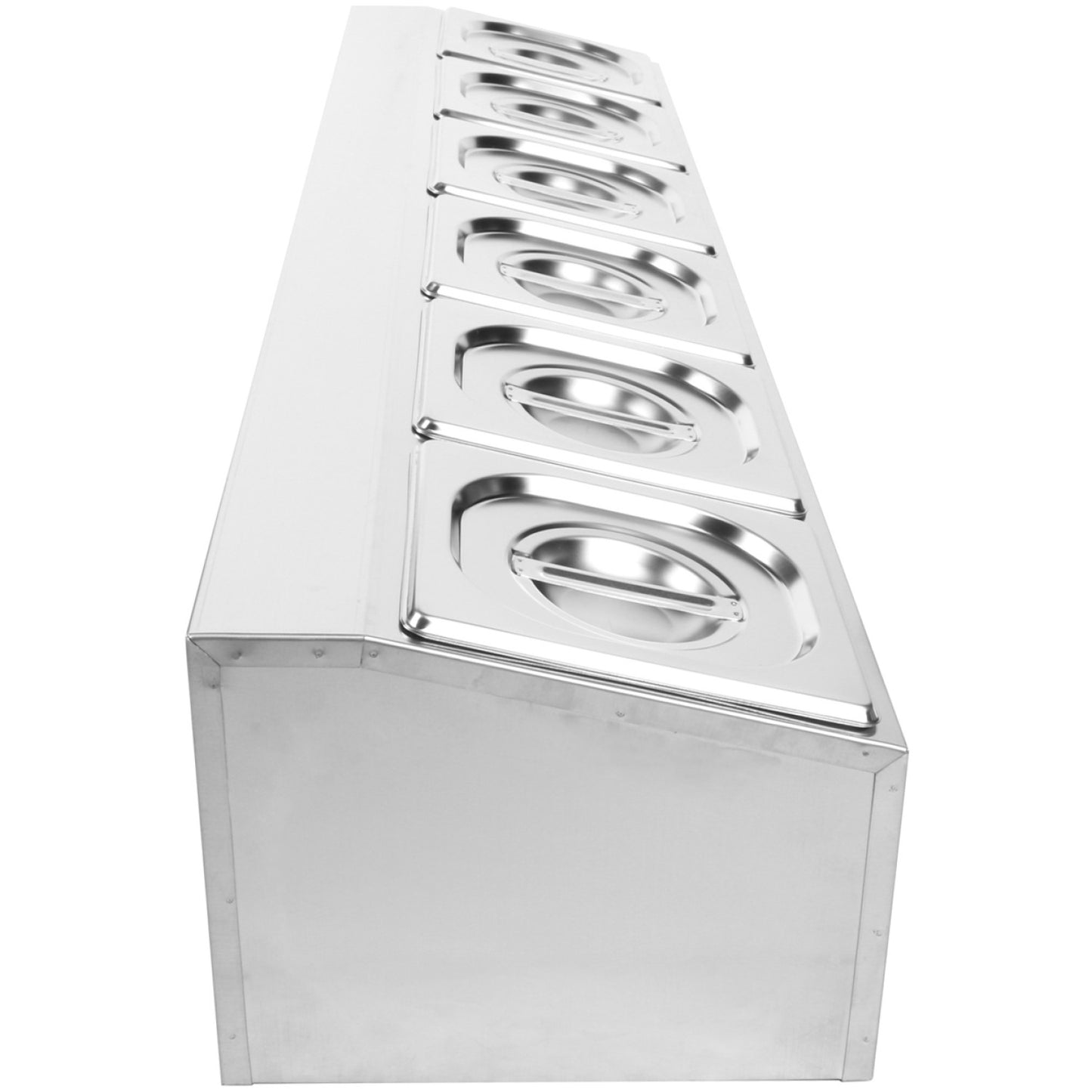 Commercial Condiment Holder including 6xGN1/6-100mm pans & Lids - CHD06A