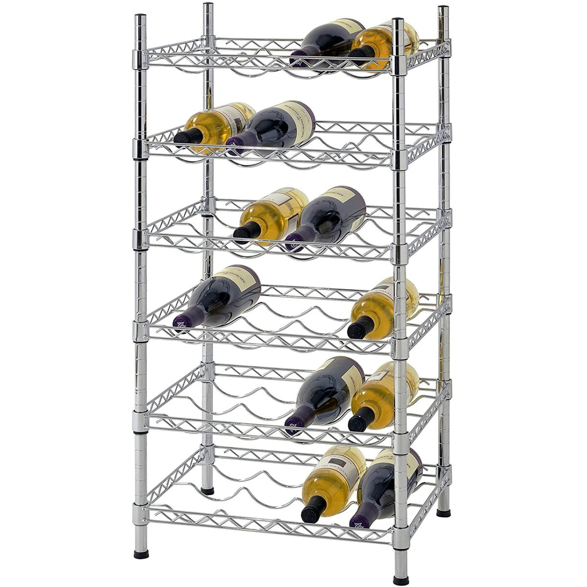 Commercial 6 Tier Wine Rack 450x350x900mm - CJB1446