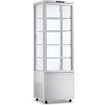 Upright Display Fridge 238 litres 4 shelves White 1 flat door - CL238W
