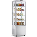Upright Display Fridge 238 litres 4 shelves White 1 flat door - CL238W