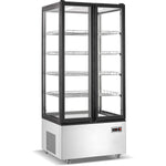 Refrigerated Display Case 600 Litres Black/Stainless Steel - CL600