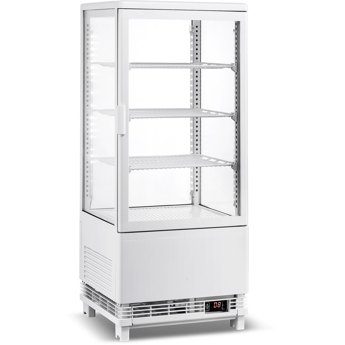 Countertop Display Fridge 78 litres 3 shelves White 1 flat door - CL78W